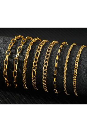 دستبند جواهر طلائی زنانه فلزی monalisatoka - کد 894943597