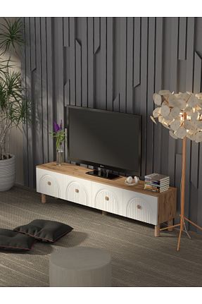میز و پایه تلویزیون سفید Suntalam Platinreyon - کد 896511670