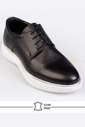 کفش کلاسیک مشکی مردانه چرم خالص maximoda - کد 894933760