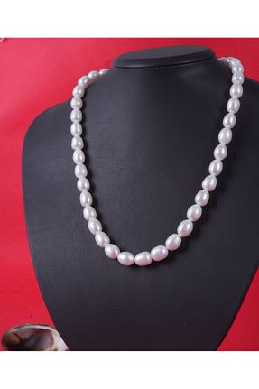 گردنبند مروارید سفید Aksesuaring - کد 894965137