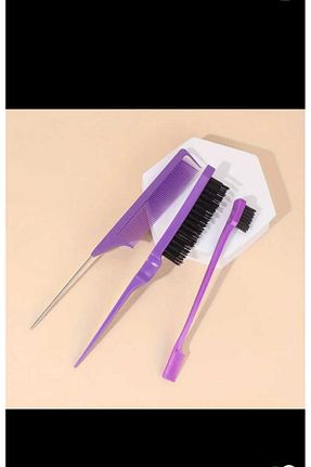 برس و شانه مو بنفش EMKSHOP - کد 894952292
