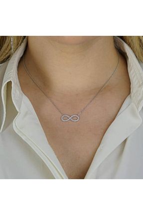 گردنبند نقره طوسی زنانه 925 عیار MODA925 - کد 894981475