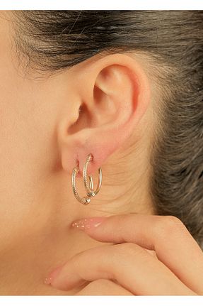 گوشواره طلا زرد زنانه 14 عیار kuyumcu nurettin - کد 896516678