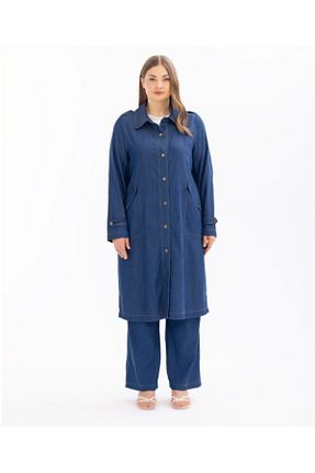 کلاه و ابایا سرمه ای زنانه بافتنی Gala-Xi - کد 828922549