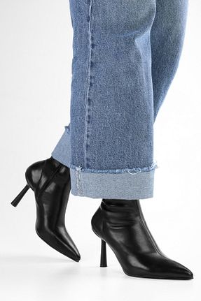 بوت / نیم بوت مشکی زنانه چرم مصنوعی Shoeberry - کد 894991626