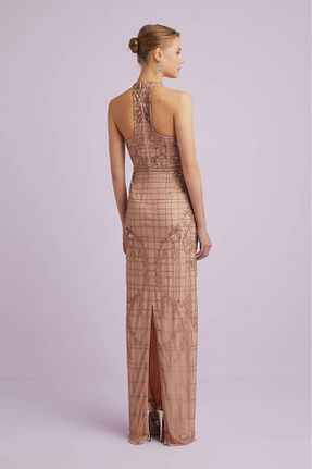 لباس مجلسی و فارغ التحصیلی متالیک زنانه پولک دوزی Oleg Cassini - کد 5803519