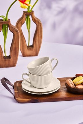 فنجان چای بژ استخوان چینی Karaca - کد 885940157