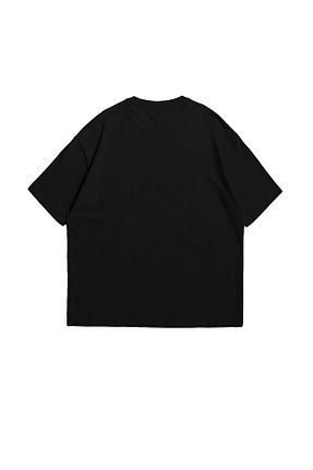 تیشرت مشکی زنانه گشاد Bak Moda - کد 892578283