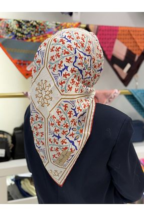 روسری رنگی پنبه ای La boutique - کد 892588184
