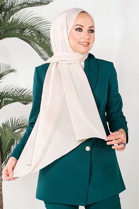 شال بژ زنانه پلی استر HAREM SCARF - کد 892642526