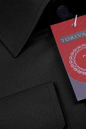 پیراهن مشکی مردانه اسلیم فیت Torivalli Collection - کد 316236479