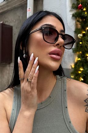 عینک آفتابی رنگی زنانه 48 FALAN EYEWEAR - کد 892620017