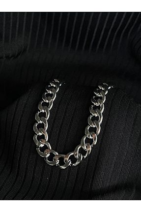 دستبند استیل (فولاد) طوسی زنانه استیل (فولاد) Store - کد 881280974