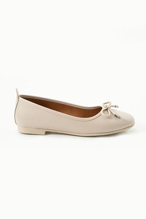بابت بژ زنانه چرم مصنوعی Gökçe Shoes - کد 892666885