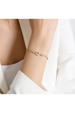 دستبند طلا طلائی زنانه 14 عیار Tufanlar Kuyumculuk - کد 298056379