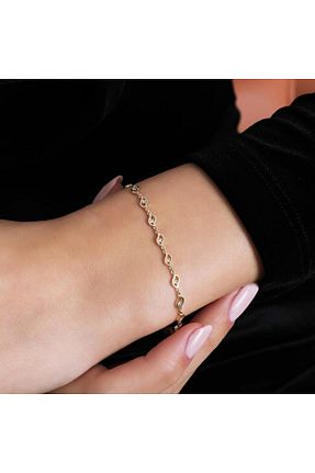 دستبند طلا طلائی زنانه 14 عیار Tufanlar Kuyumculuk - کد 679697514