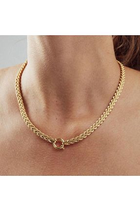 گردنبند طلا طلائی زنانه 14 عیار Tufanlar Kuyumculuk - کد 442295461