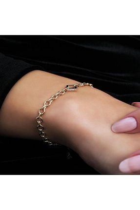 دستبند طلا طلائی زنانه 14 عیار Tufanlar Kuyumculuk - کد 679698242