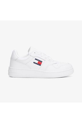 کفش اسنیکر سفید مردانه چرم اصل Tommy Hilfiger - کد 803518499