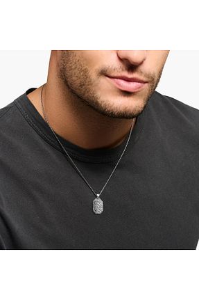 گردنبند نقره سفید مردانه 925 عیار STAPBEST - کد 890831084