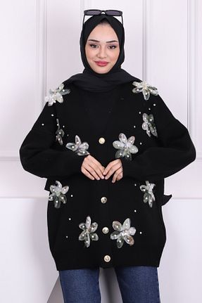 رویه حجاب مشکی زنانه مخلوط پلی استر İmajButik - کد 892717478
