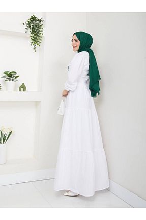 لباس حجاب سفید زنانه مام فیت SUXİRCNHTMTS - کد 892735844