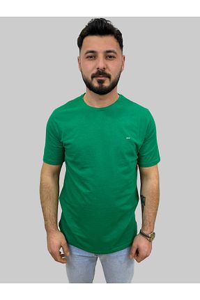 تیشرت سبز مردانه یقه خدمه Booss Milano - کد 827631589
