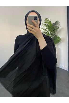 شال مشکی زنانه پنبه ای Liyase Moda - کد 892757306