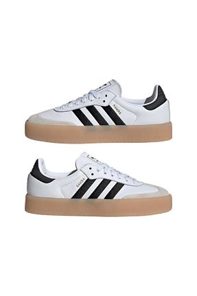 کفش اسنیکر سفید زنانه بند دار adidas - کد 791686393