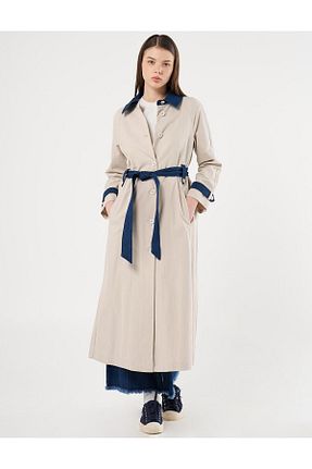 ترنچکت حجاب بژ زنانه Kayra - کد 892794381