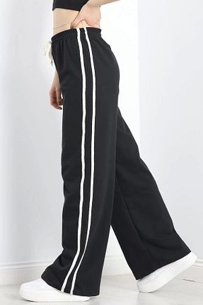 شلوار کرمگن مشکی زنانه پاچه گشاد GIRONDA - کد 893533717