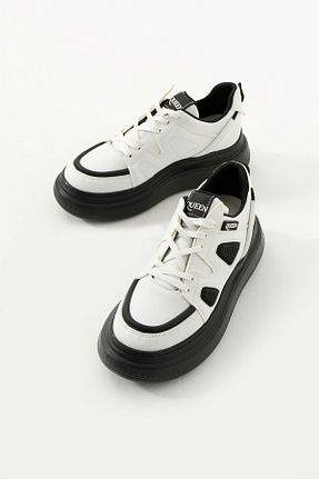 کفش اسنیکر سفید زنانه بند دار Gökçe Shoes - کد 892828502