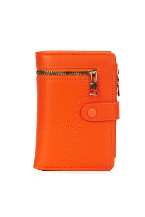 کیف پول نارنجی زنانه سایز متوسط Newish Polo - کد 892839868
