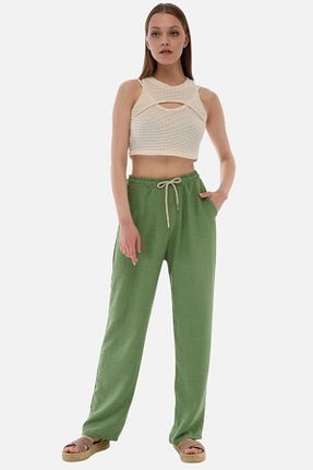 شلوار سبز زنانه پلی استر CEDY DENIM - کد 692170581