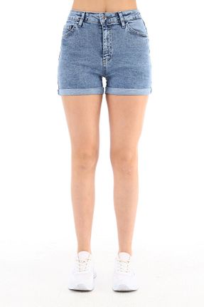 شلوارک و برمودا آبی زنانه فاق بلند CEDY DENIM - کد 282432395