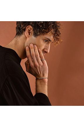دستبند نقره مردانه 925 عیار ipek silver - کد 892856977