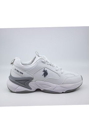 کفش اسنیکر سفید زنانه بند دار U.S. Polo Assn. - کد 892871497