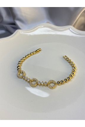 دستبند استیل (فولاد) زرد زنانه استیل (فولاد) Çelik - کد 892862543