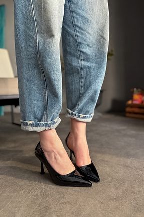 کفش استایلیتو مشکی پاشنه نازک SHOEBELLAS - کد 892883279