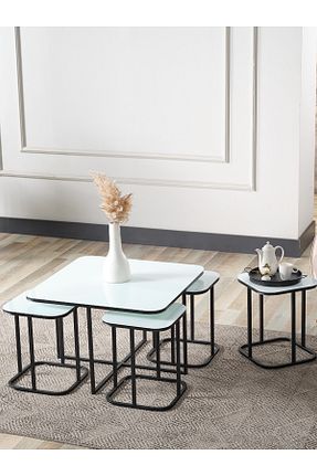 میز جلو مبلی سفید شیشه SEDAŞ LIVING UNITS - کد 828911831
