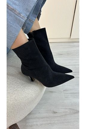 چکمه مشکی زنانه پارچه ای by emine eren emotion shoes - کد 892885051