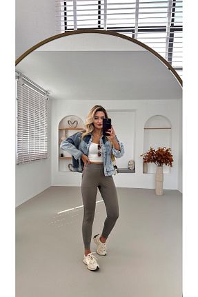 شلوار خاکی زنانه پلی آمید Sezgi Tekin - کد 892883894
