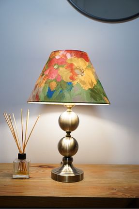 آباژور فیروزه ای فلزی retro home design - کد 892883367