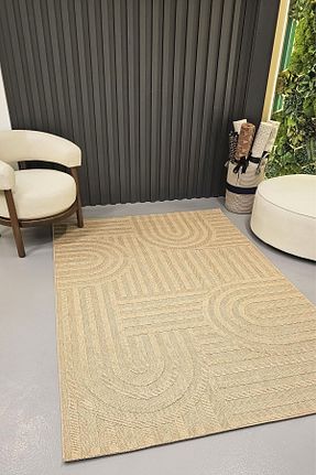 فرش بژ قابل شستشو SANRUGS Home & Living - کد 886596745