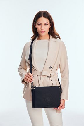 کیف پستچی مشکی زنانه چرم مصنوعی U.S. Polo Assn. - کد 841483559