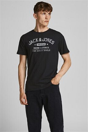 تیشرت مشکی مردانه رگولار Jack & Jones - کد 132162131