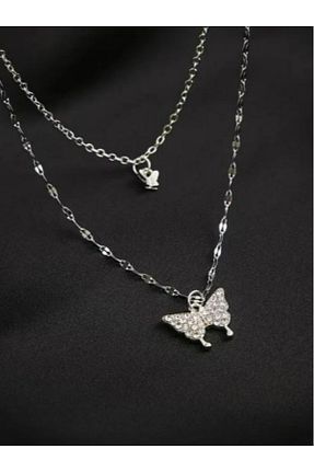گردنبند جواهر طوسی زنانه MK AKSESUAR - کد 892905076