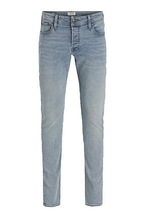 شلوار جین آبی مردانه پاچه تنگ Jack & Jones - کد 892912037