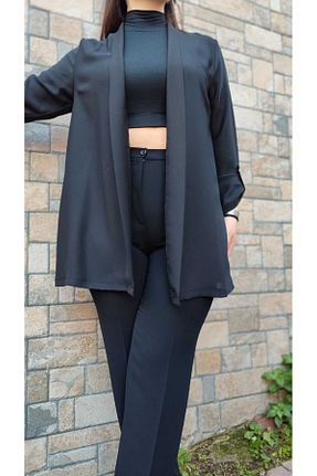 کت مشکی زنانه گشاد Butik - کد 892917339