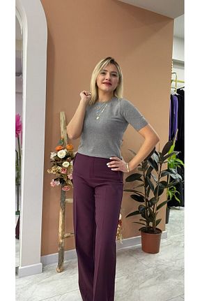 شلوار زرشکی زنانه ویسکون Karol - کد 892920976